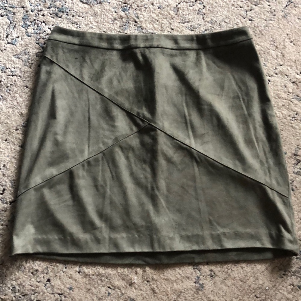 Faux-Suede Skirt